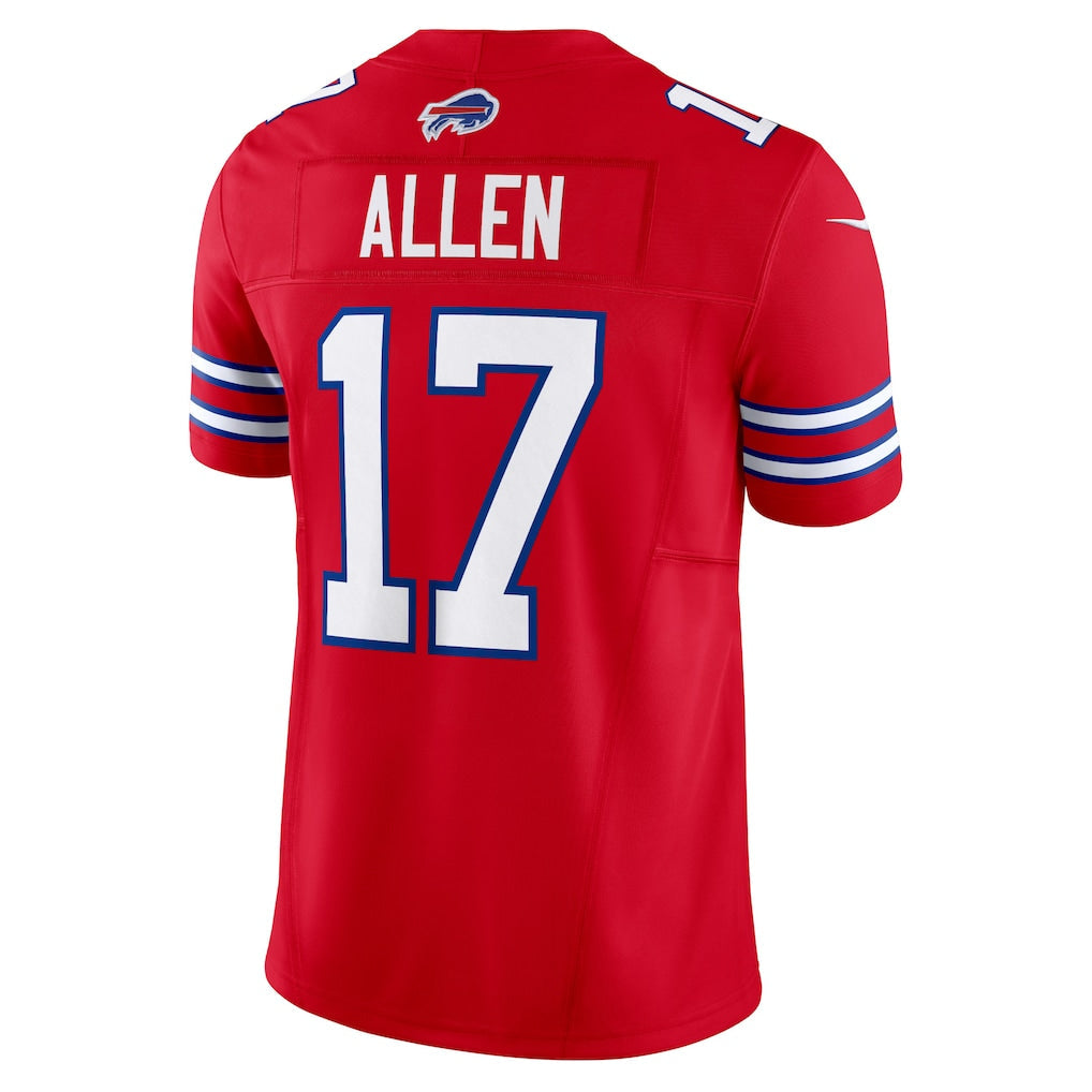 Custom #17 Red BUF Football Shirt Top