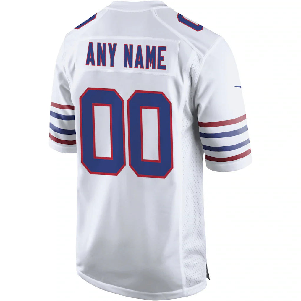 Custom White BUF Football Shirt Top