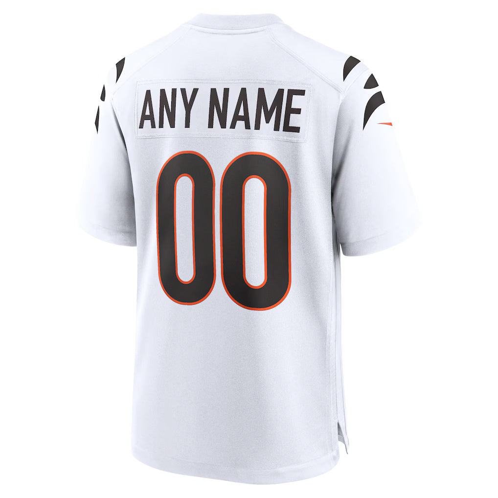 Custom White CIN Football Shirt Top