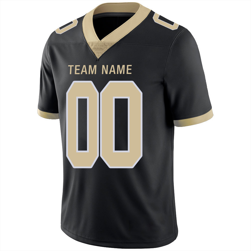 Custom Black Football Shirt Top