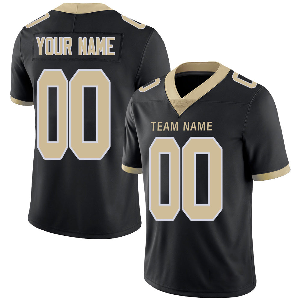 Custom Black Football Shirt Top