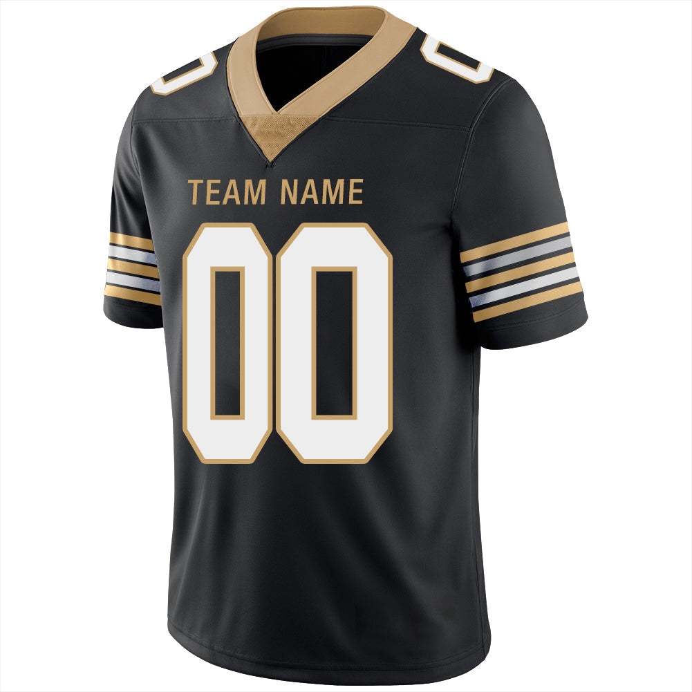 Custom Black Football Shirt Top