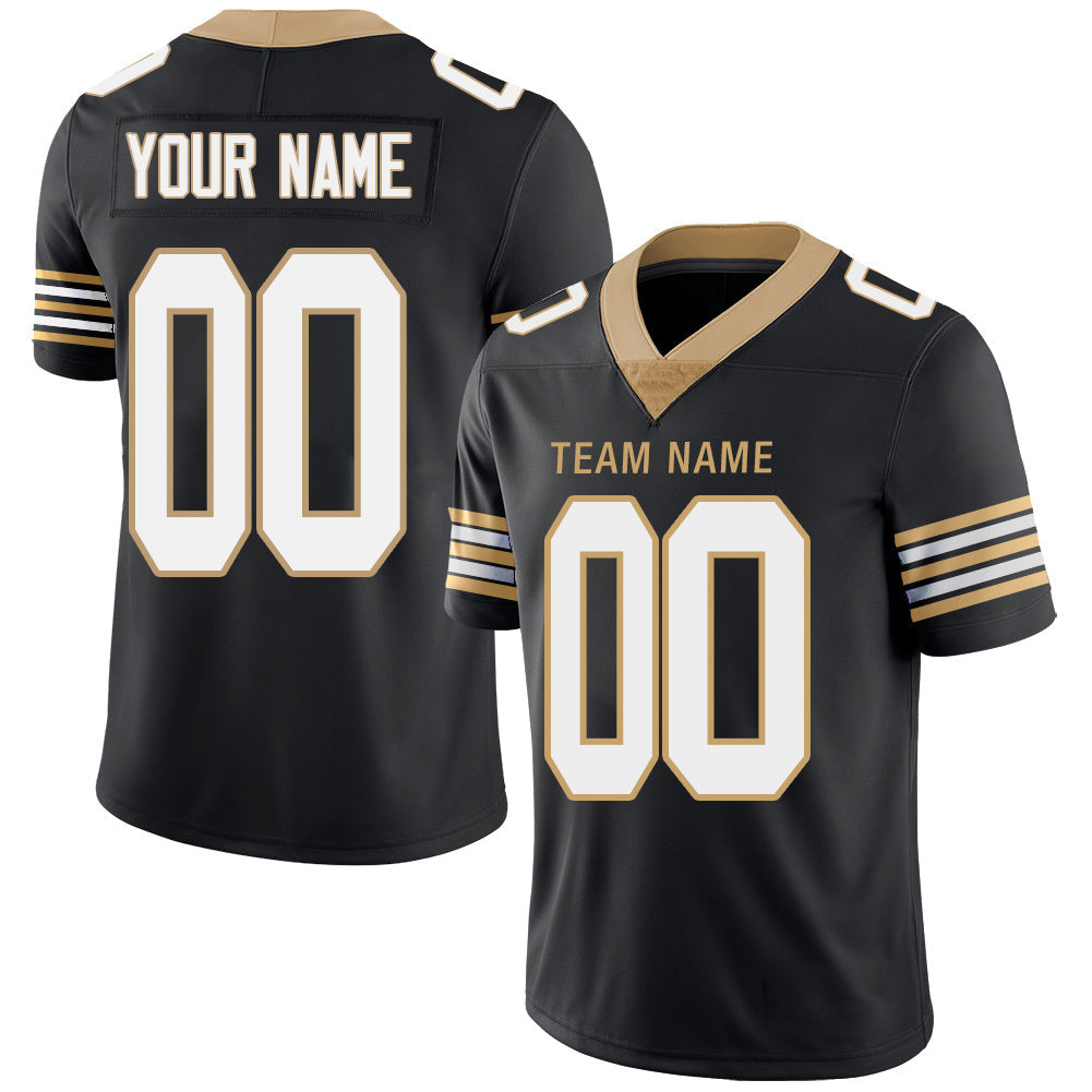 Custom Black Football Shirt Top