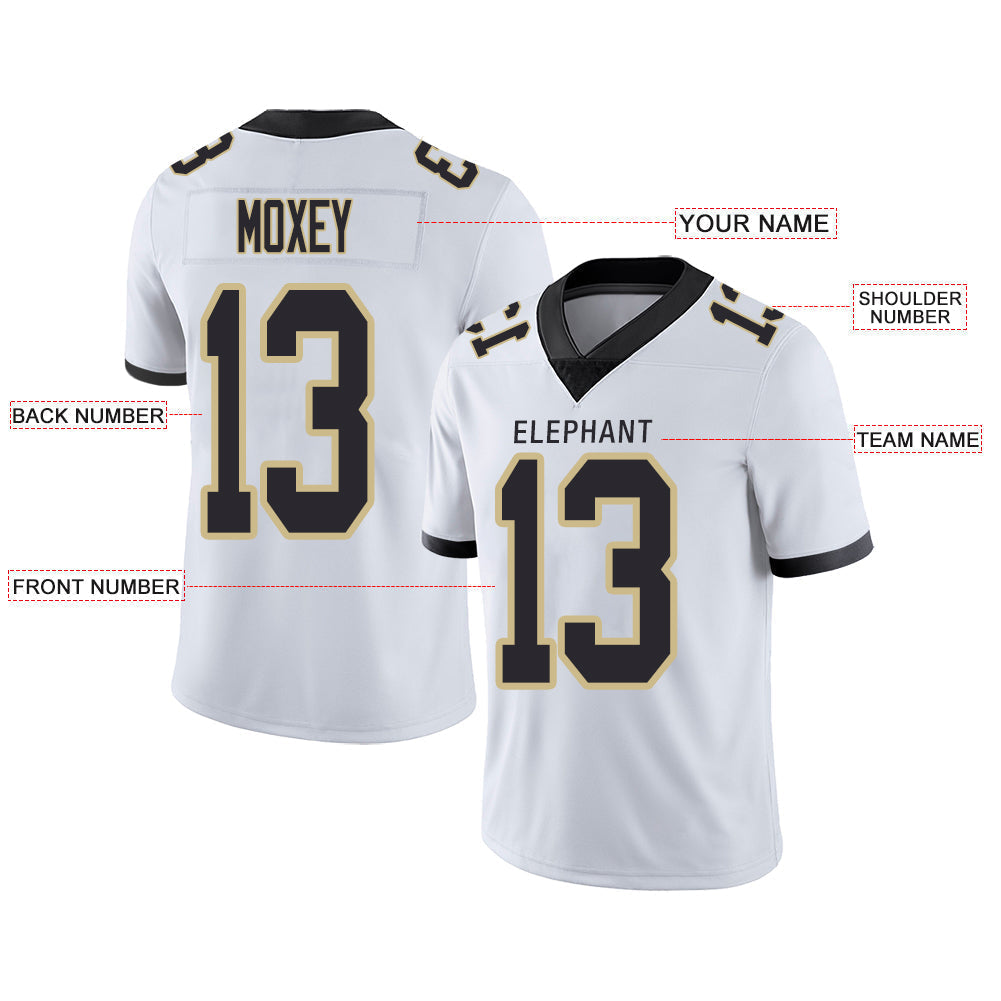Custom White Football Shirt Top