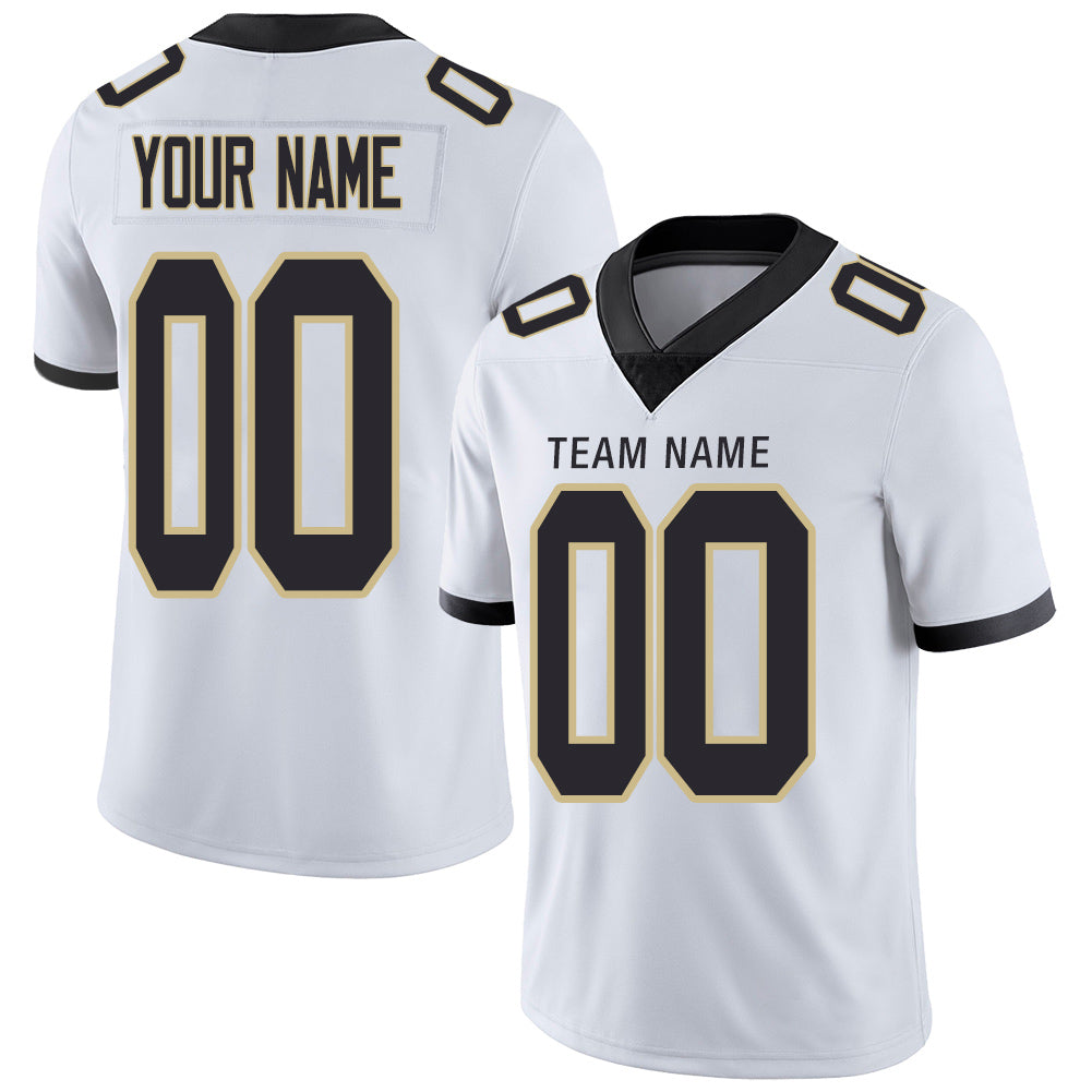 Custom White Football Shirt Top