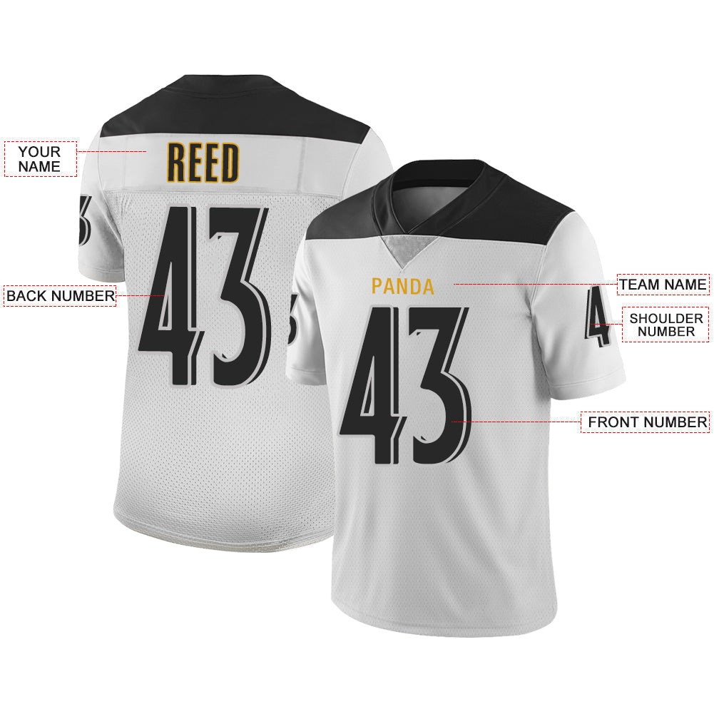 Custom White Football Shirt Top