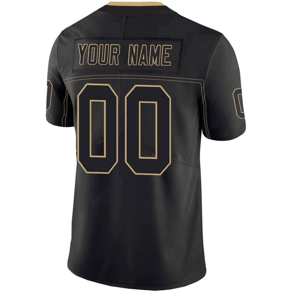 Custom Black Football Shirt Top