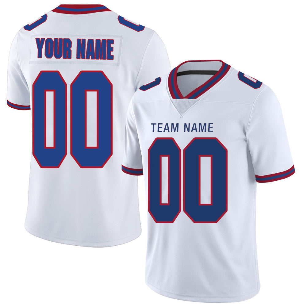Custom White Football Shirt Top