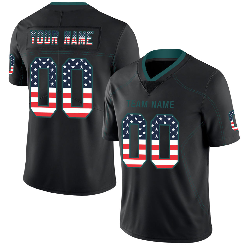 Custom Black PHI Football Shirt Top