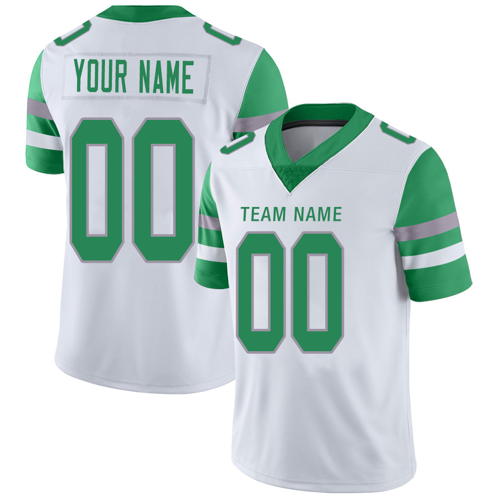 Custom White PHI Football Shirt Top