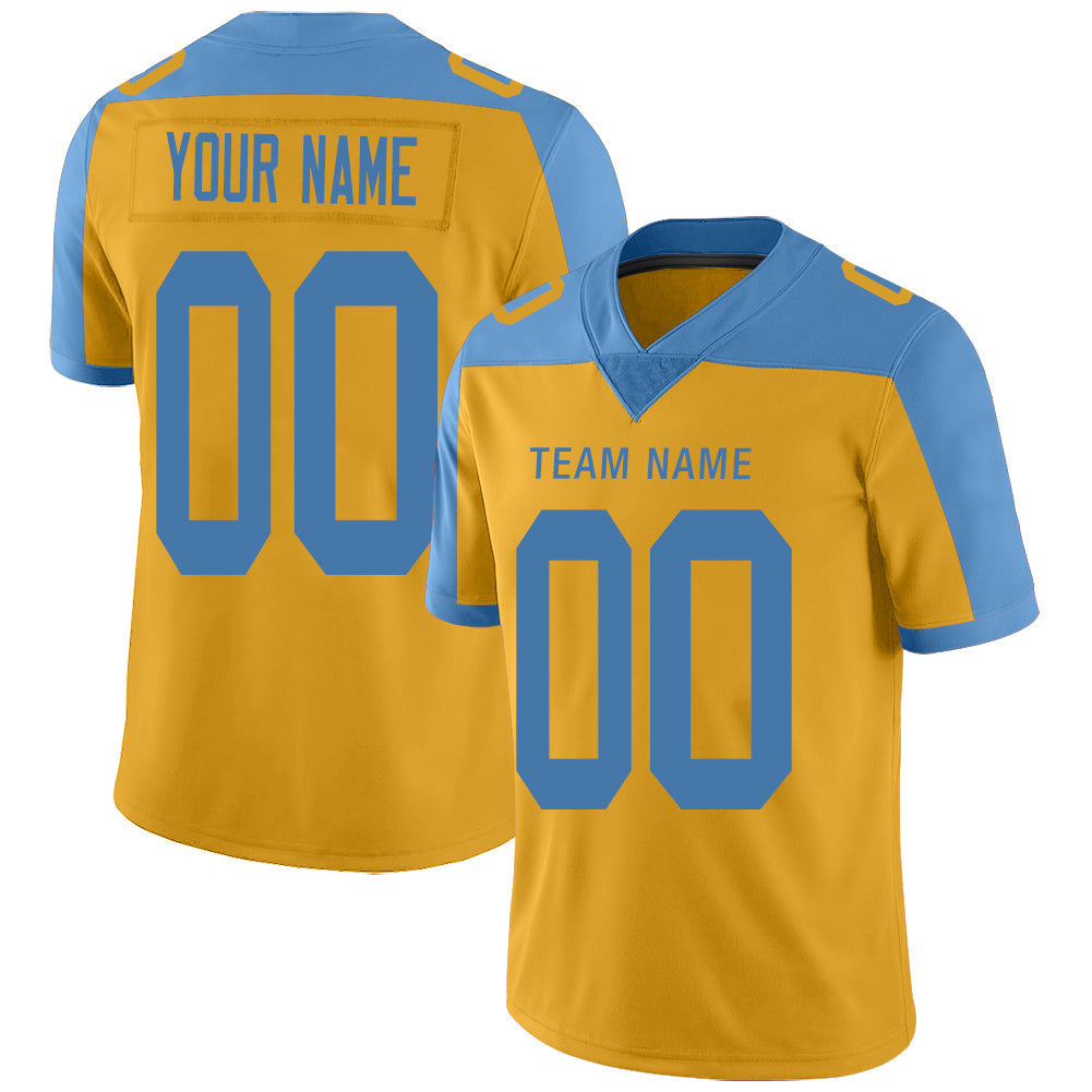 Custom Gold PHI Football Shirt Top