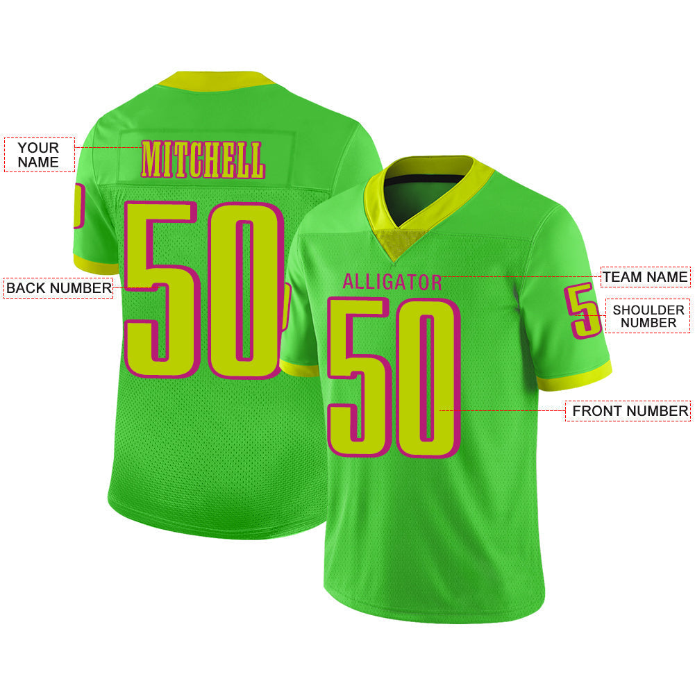 Custom Green PHI Football Shirt Top