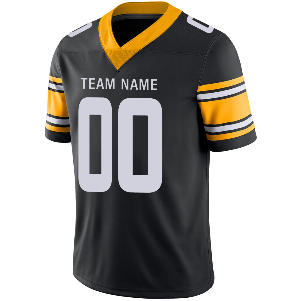 Custom Black PIT Football Shirt Top