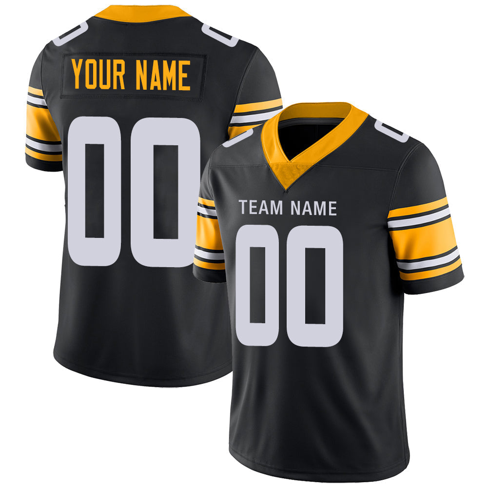 Custom Black PIT Football Shirt Top