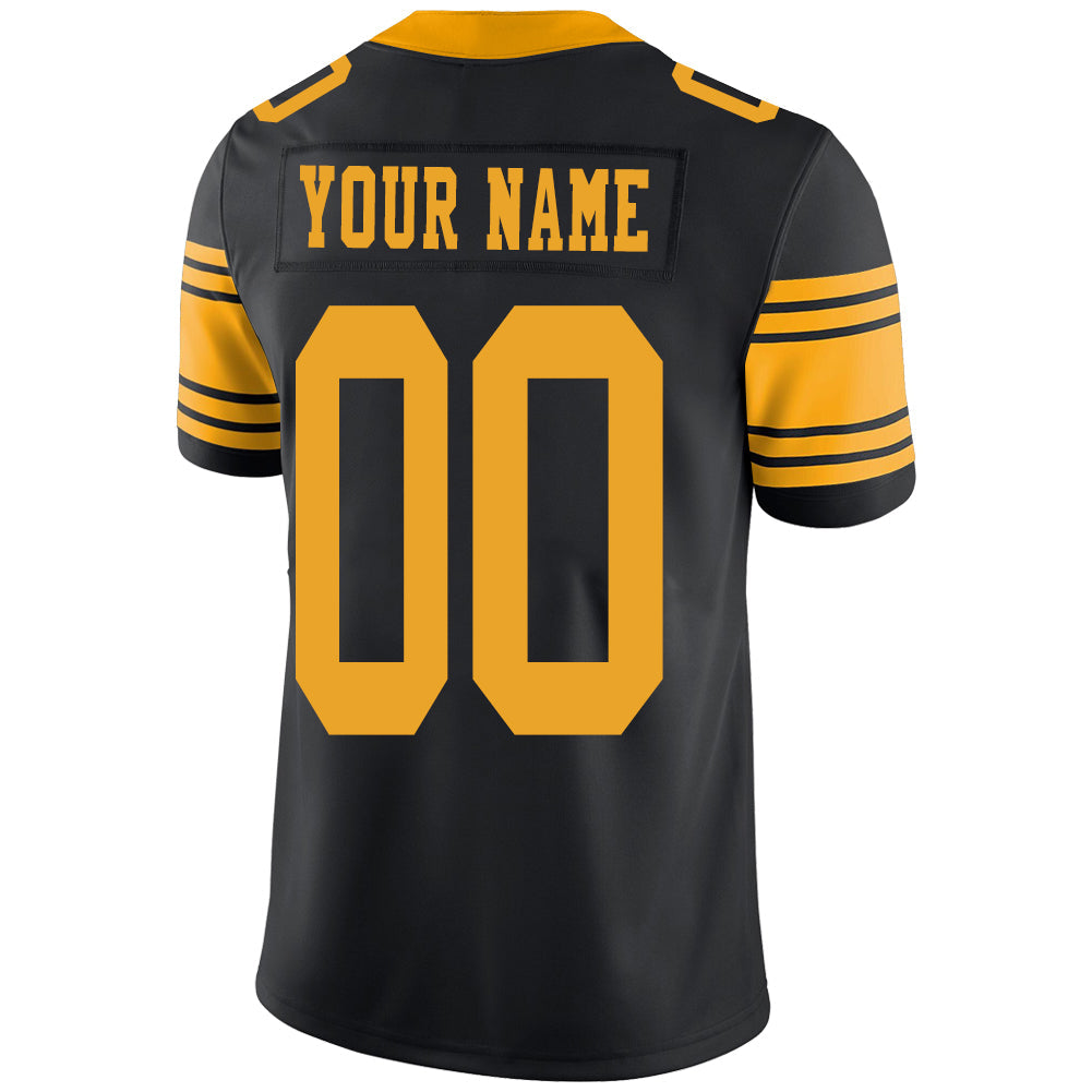 Custom Black PIT Football Shirt Top