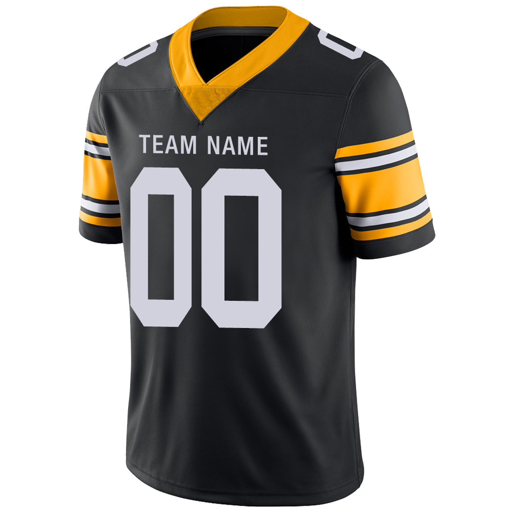 Custom Black PIT Football Shirt Top