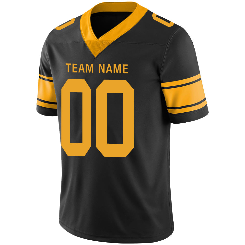 Custom Black PIT Football Shirt Top