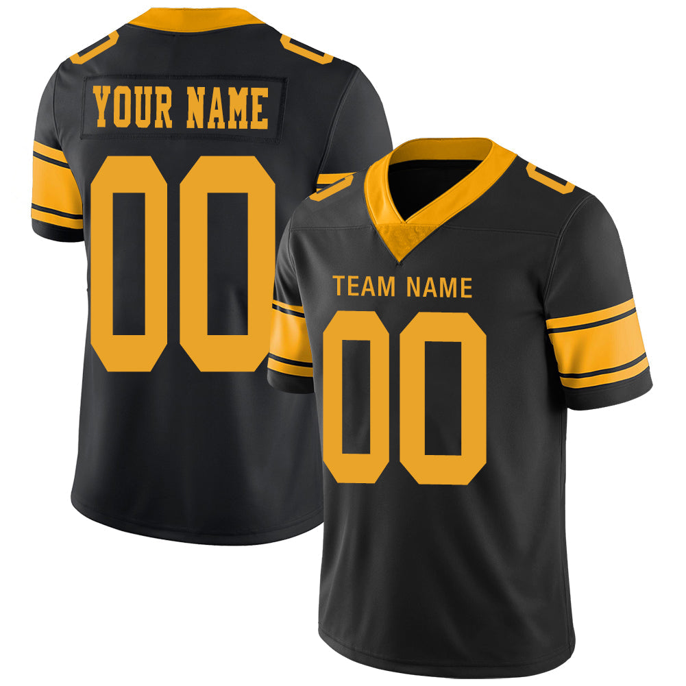 Custom Black PIT Football Shirt Top