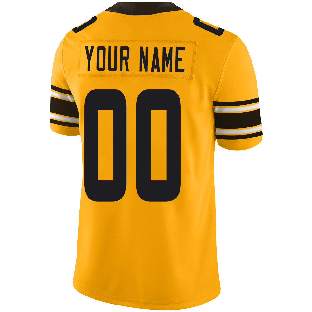 Custom Yellow PIT Football Shirt Top