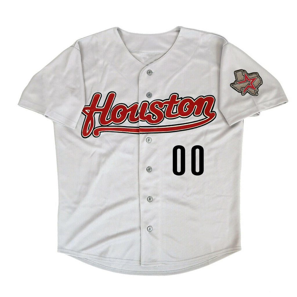 Custom White 2012 HOU Baseball Shirt Top