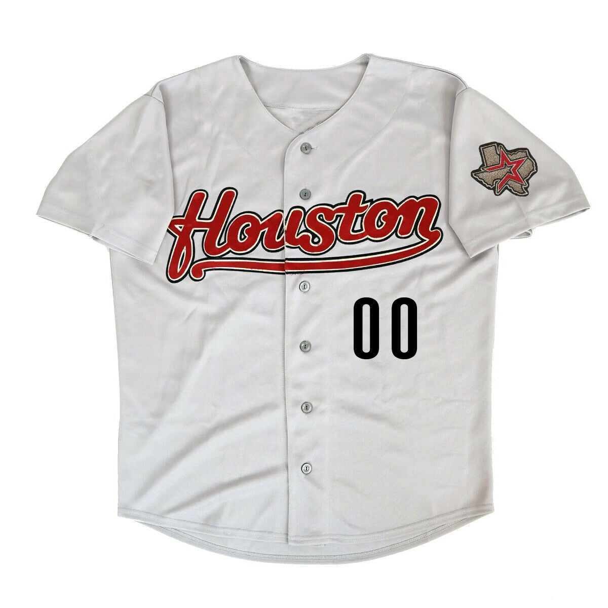 Custom White 2012 HOU Baseball Shirt Top