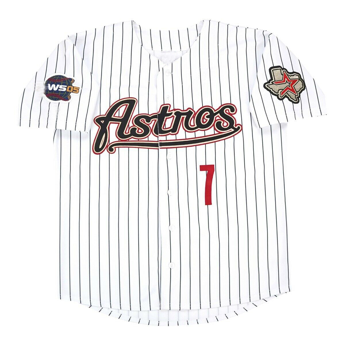 Custom White 2012 HOU Baseball Shirt Top