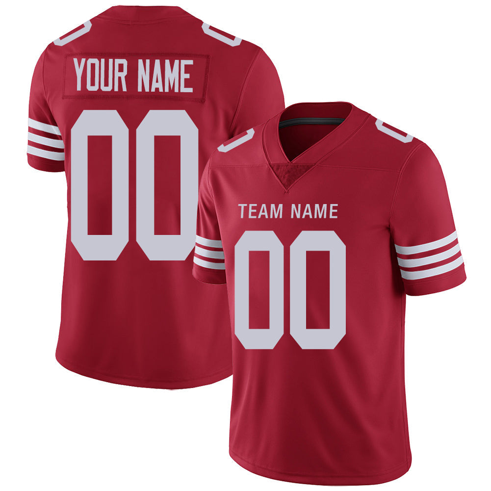 Custom Red SF Football Shirt Top