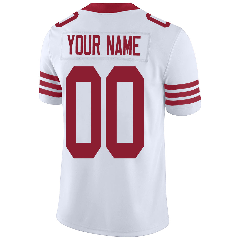 Custom White SF Football Shirt Top