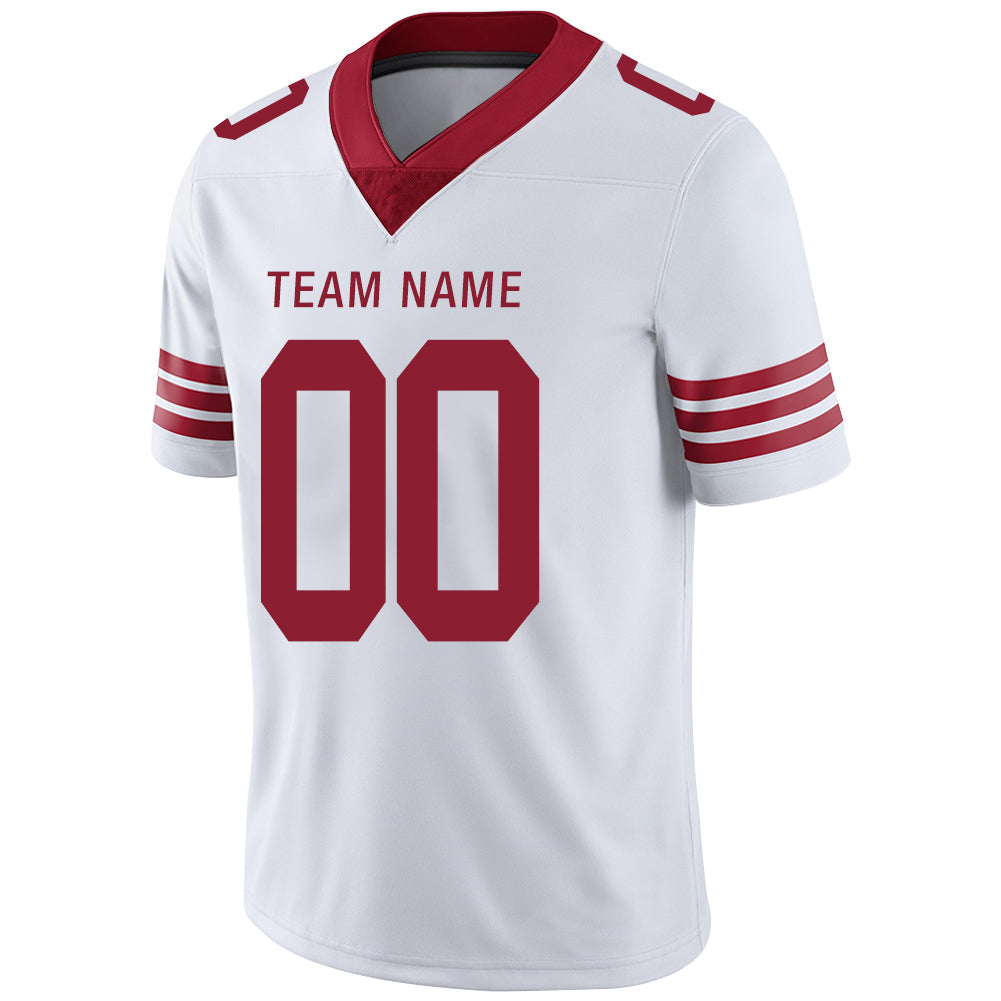 Custom White SF Football Shirt Top