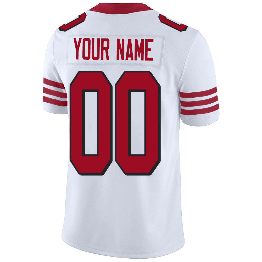 Custom White SF Football Shirt Top