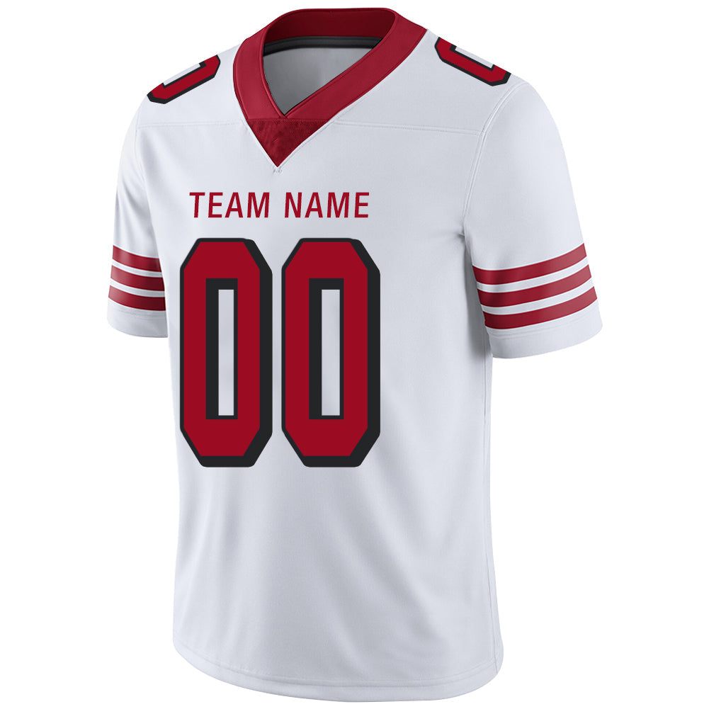 Custom White SF Football Shirt Top