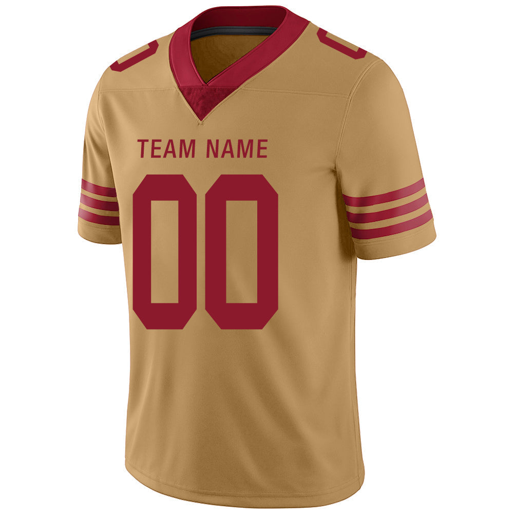 Custom Gold SF Football Shirt Top