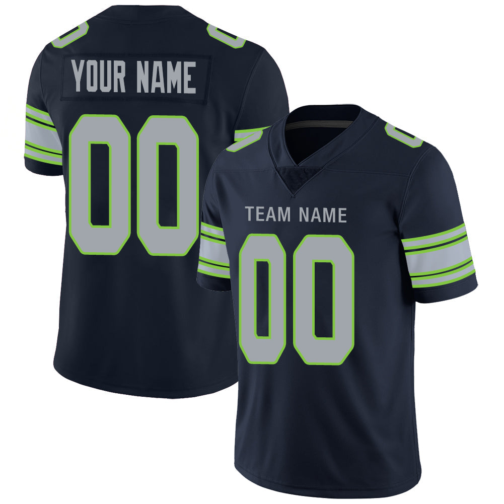 Custom Navy SEA Football Shirt Top