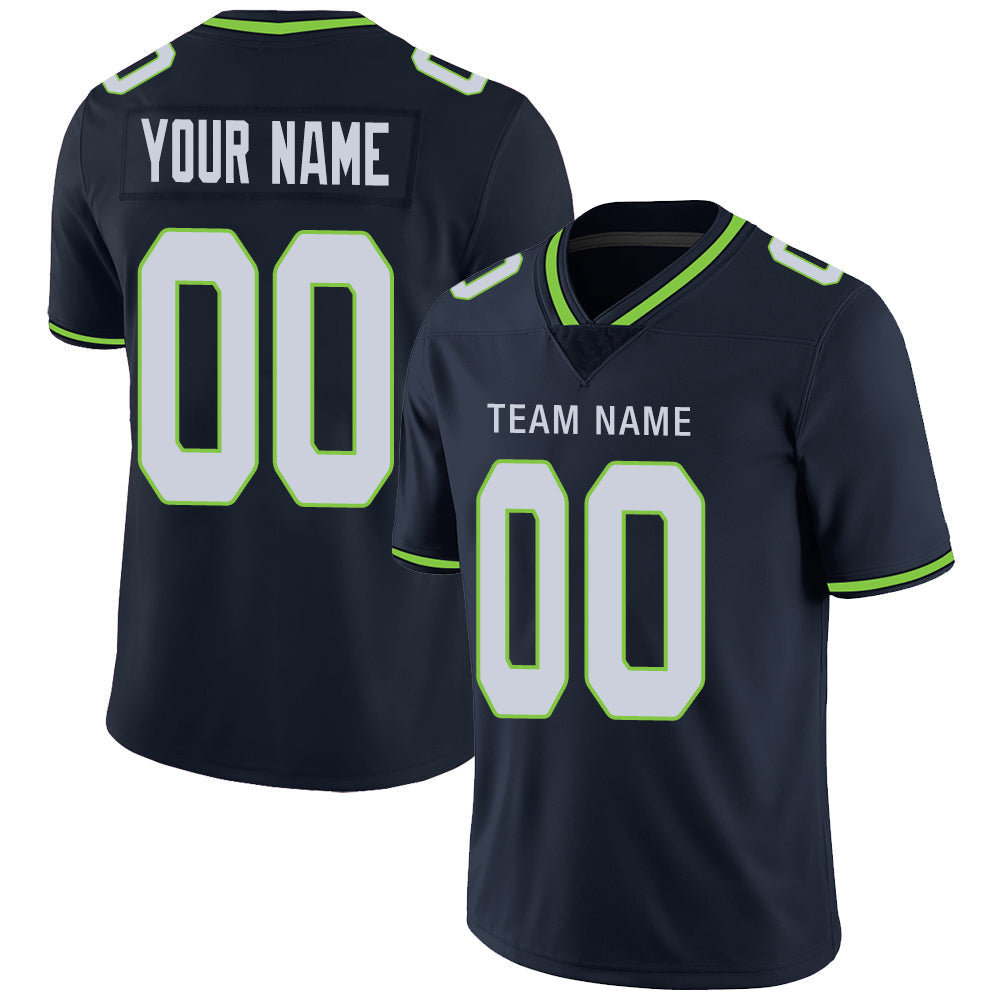 Custom Navy SEA Football Shirt Top