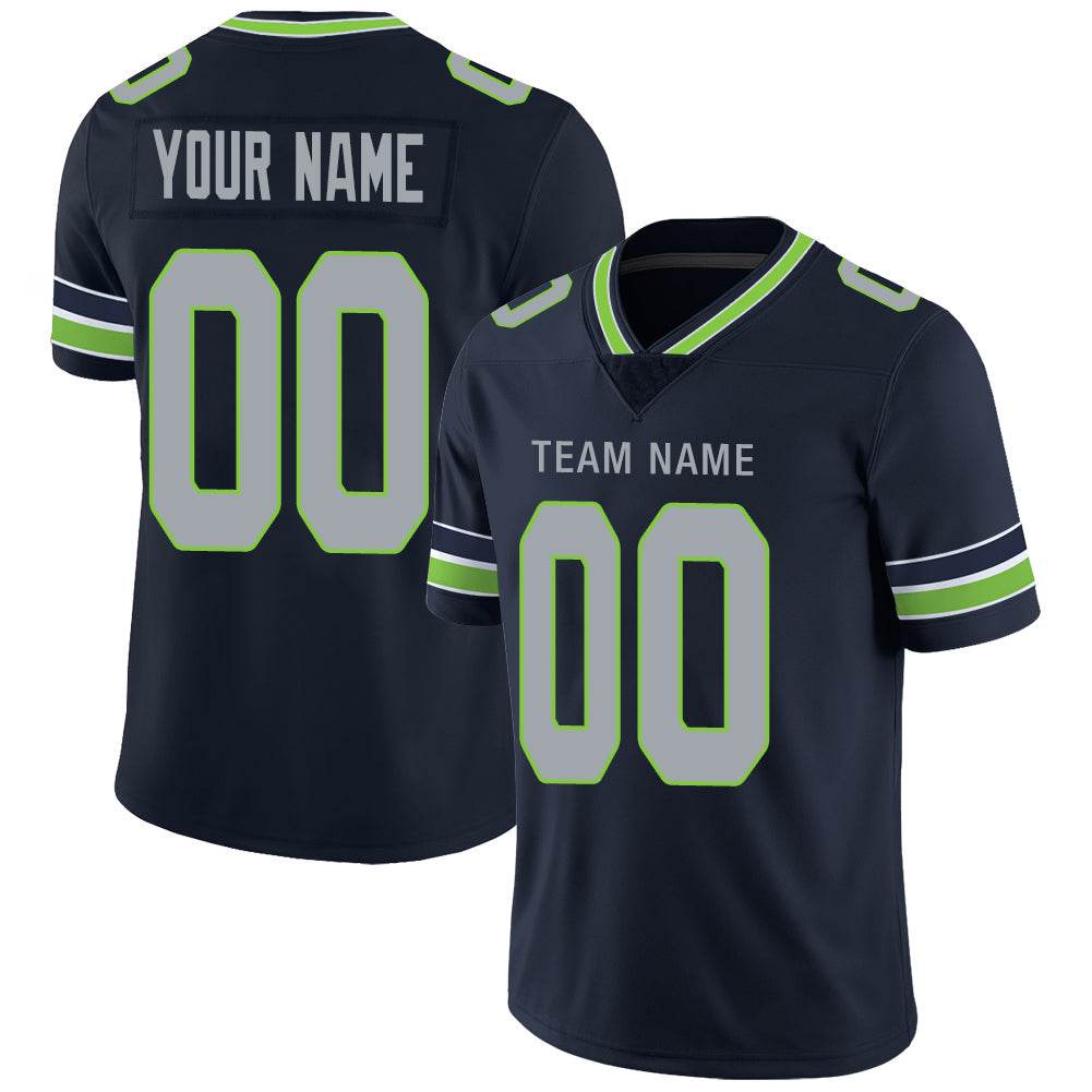 Custom Navy SEA Football Shirt Top