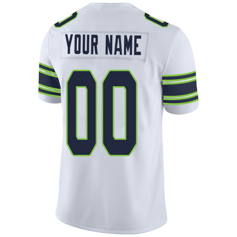 Custom White SEA Football Shirt Top