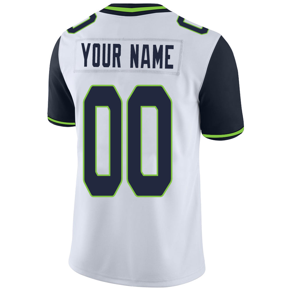 Custom White SEA Football Shirt Top