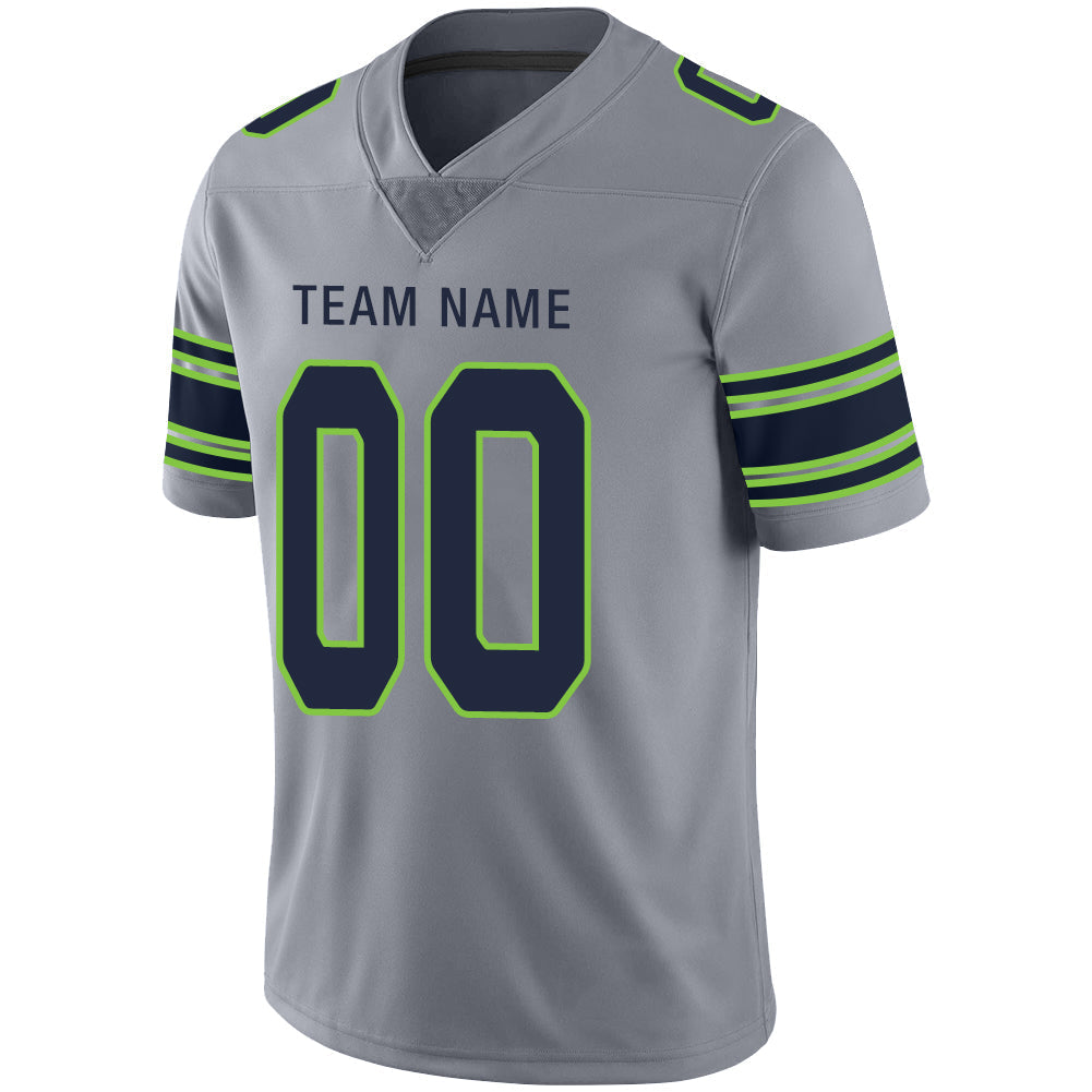 Custom Grey SEA Football Shirt Top