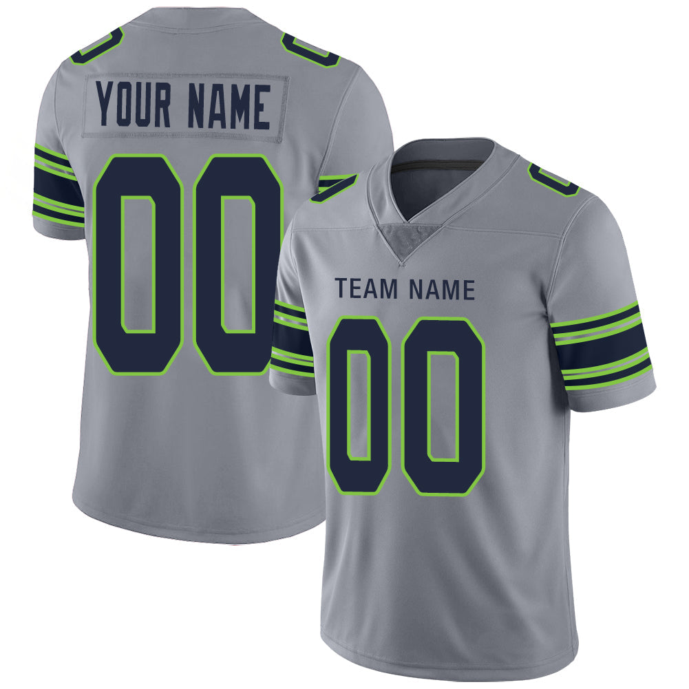 Custom Grey SEA Football Shirt Top