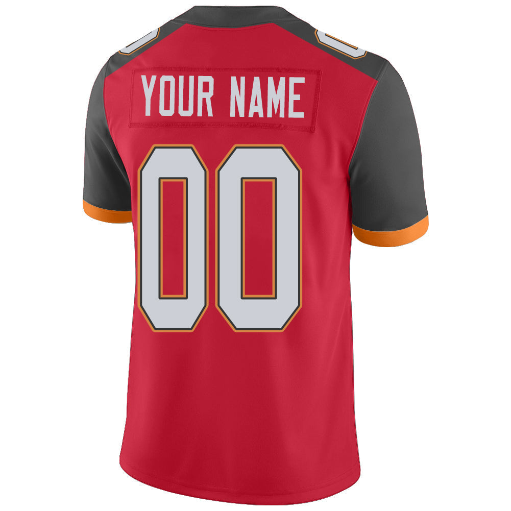 Custom Red TB Football Shirt Top