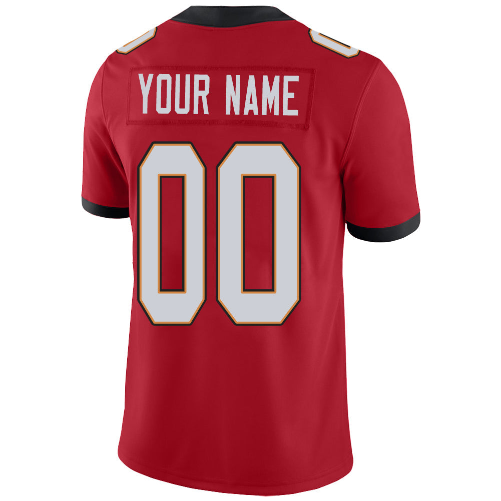 Custom Red TB Football Shirt Top