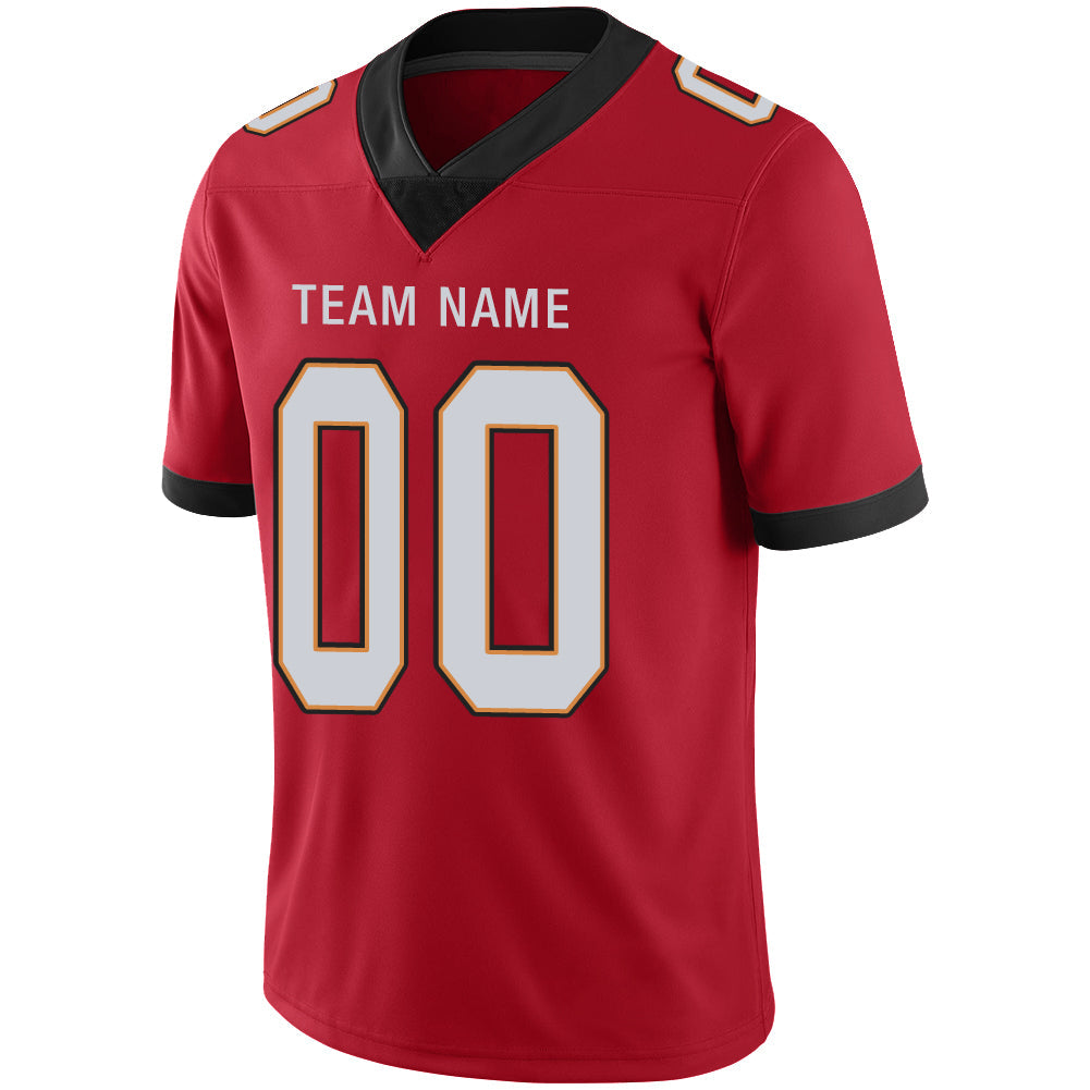 Custom Red TB Football Shirt Top
