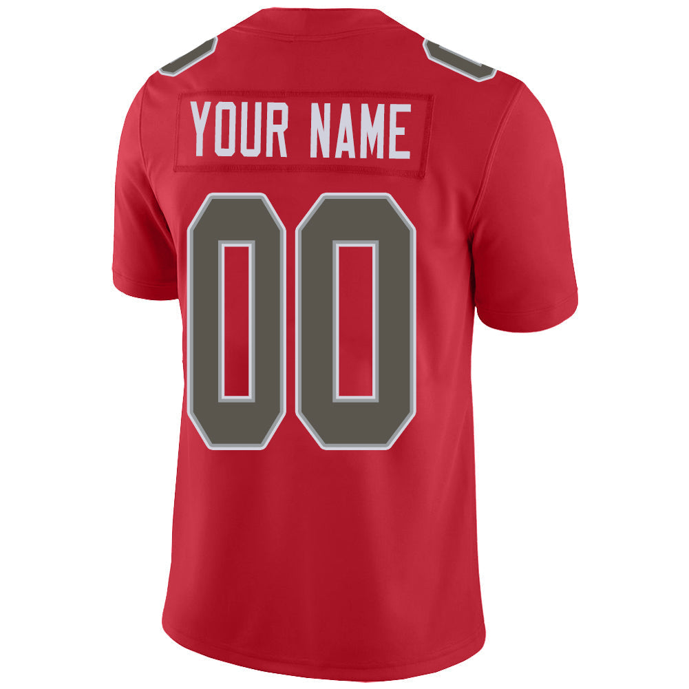 Custom Red TB Football Shirt Top