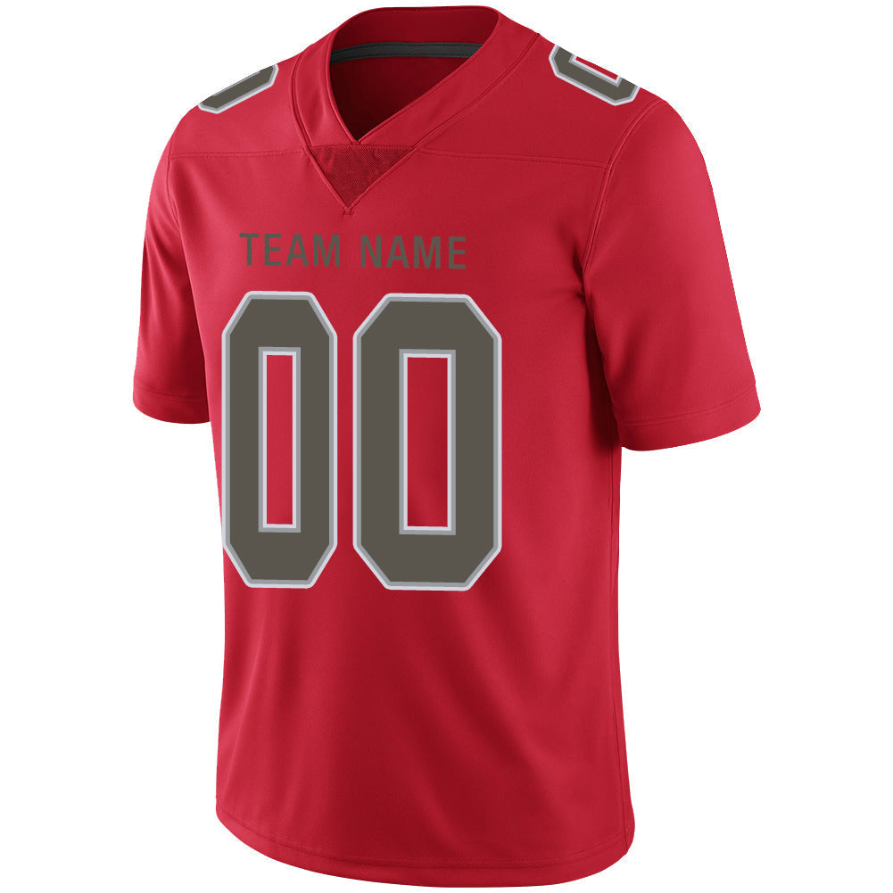 Custom Red TB Football Shirt Top