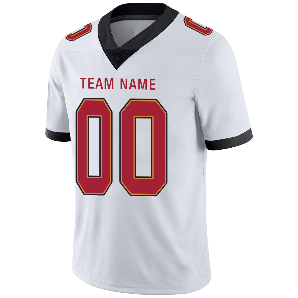 Custom White TB Football Shirt Top