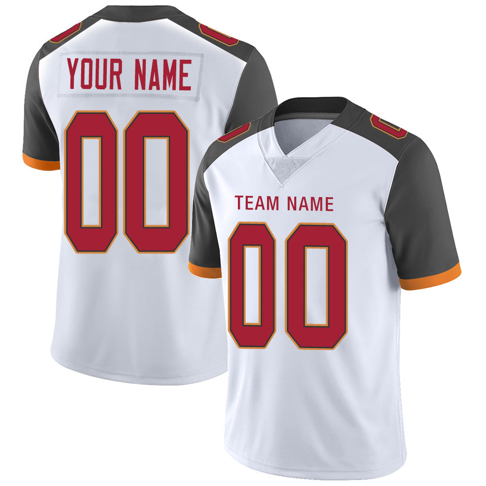 Custom White TB Football Shirt Top