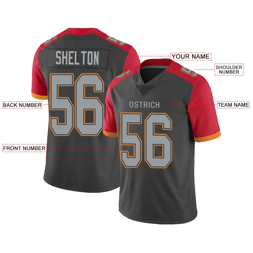 Custom Black TB Football Shirt Top