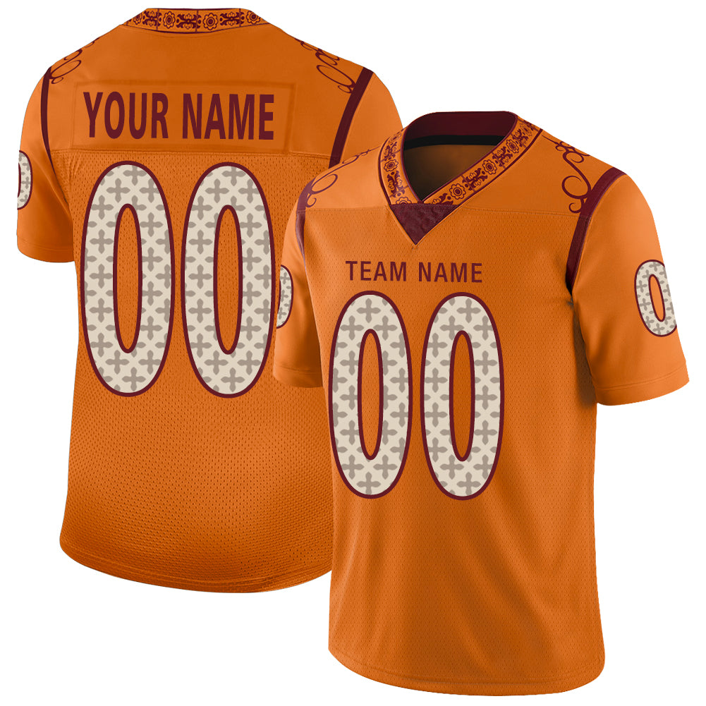 Custom Gold TB Football Shirt Top