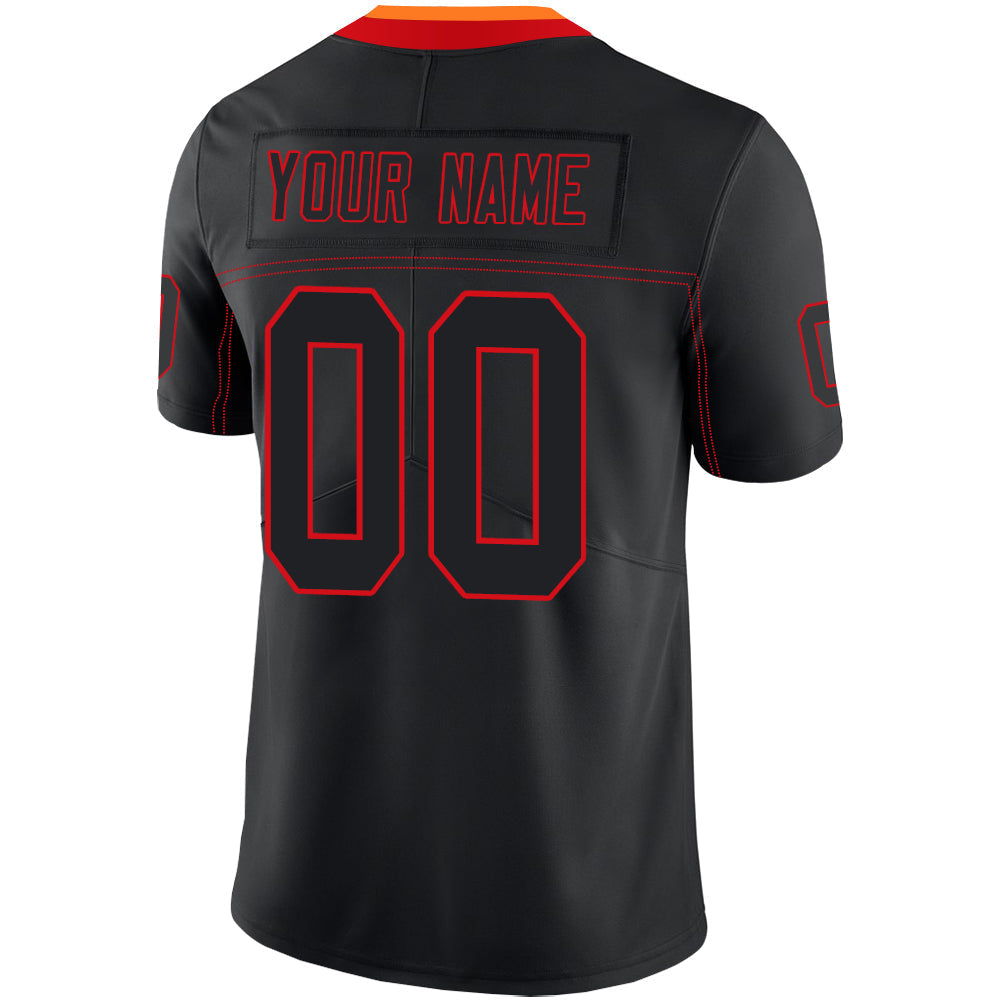 Custom Black TB Football Shirt Top