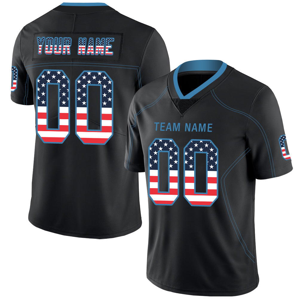 Custom Black TEN Football Shirt Top